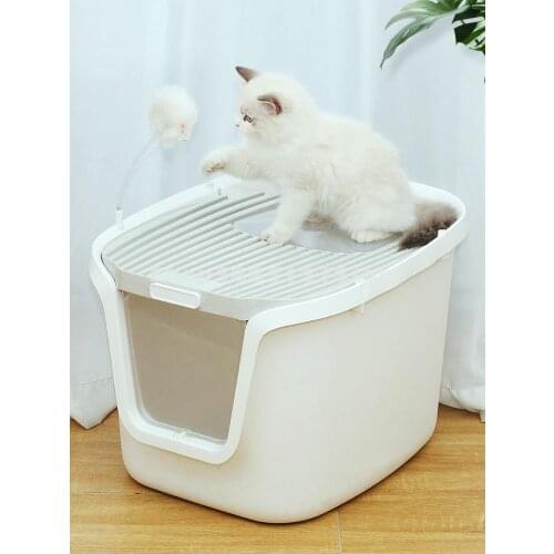 Cat Litter Basin, Fully Enclosed, Top Entry, Splash Proof, Deodorant, Deodorant, Large Cat Toilet, Household Cat Produ