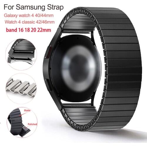 Elastic Stainless Steel Strap for Samsung Galaxy Watch 4 44mm 40mmm Bracelet for Samsung Galaxy Watch 4 Classic 42mm 46mm Bands