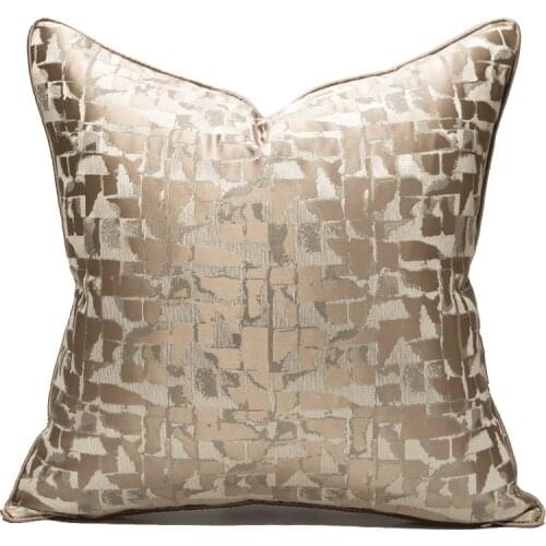 Luxury Cushion Cover 45x45 Abstract Geometric Jacquard Pillowcase Decorative Pillow Covers For Home Hotel Sofa Cushion Cover