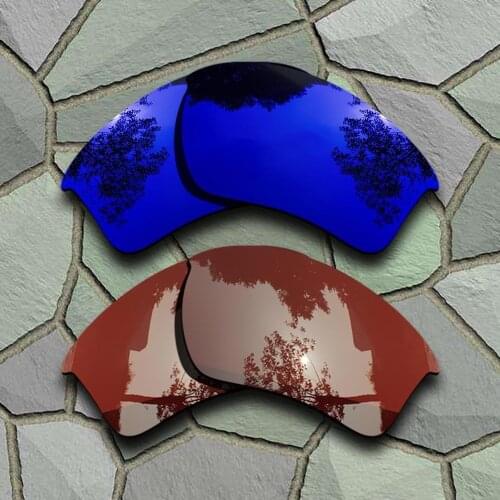 Violet Blue&Bronze Brown Sunglasses Polarized Replacement Lenses for Oakley Half Jacket 2.0 XL