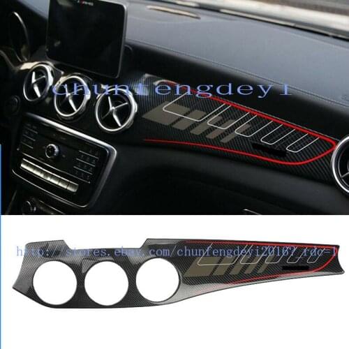 Carbon Look Effect Dashboard Strip Frame for 2013-2017 Mercedes-Benz GLA CLA 1pc
