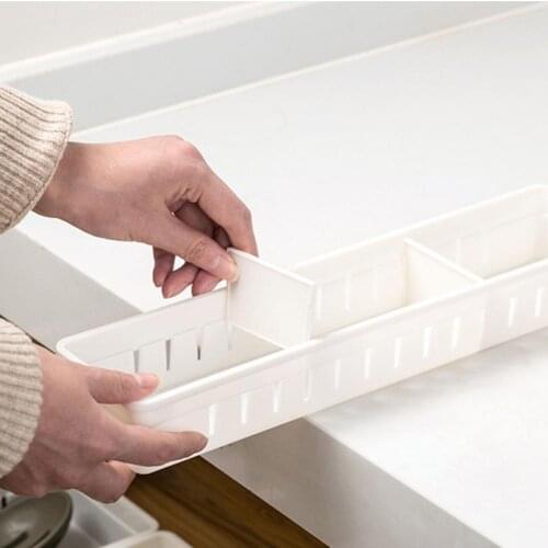 Drawer Storage Box Dirt-proof Washable PP Home Office Drawer Tray Dividers for Bathroom