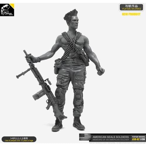 1/35 Resin Kits Soldier Model US DIY self-assembled A18-02