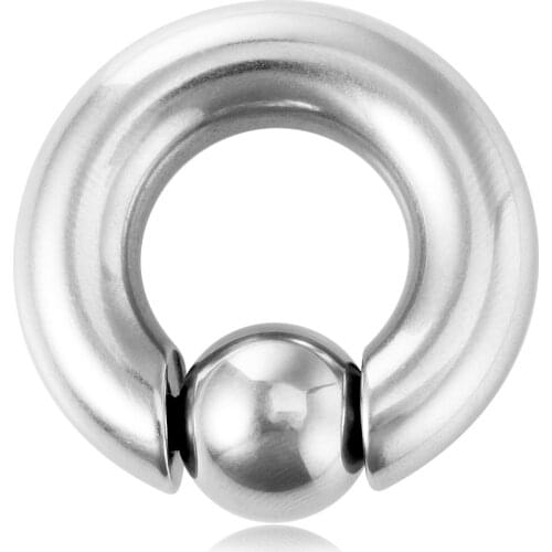 1PC 3-8mm Punk Ear Gauge BCR Ball Closure Nose Septum Ring Jewelry Surgical Steel Ear Piercing Weights Stretcher Expander Unisex