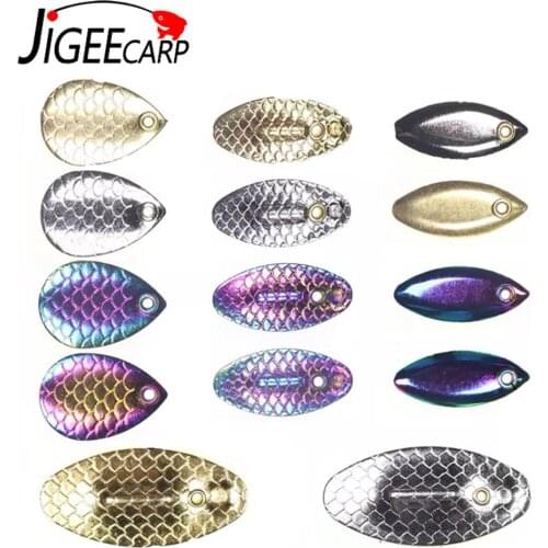 10pcs Fishing Lure Blades Fly Fishing Lure Small Spoon Spinner Lure Tackle Spinnerbait Blade DIY Trout Lure Accessories