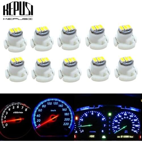 10pcs T4.2 Neo Wedge LED AC Climate Heater Controls Indicator Bulbs Lamp LED for Toyota Tacoma Corolla Matrix Corolla Camry