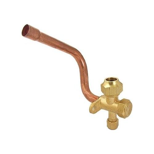 13mm Dia Flare Tube 4mm Hex Inlet Air Conditioner Valve