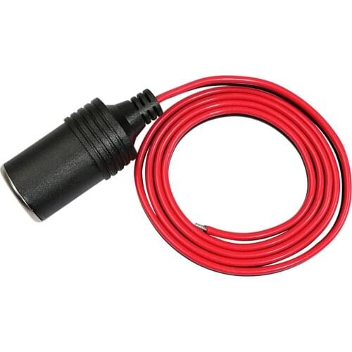 3.3FT 120W 18AWG 12V 24V Car Cigarette Lighter Female Socket Cable Power Supply Cord Adapter Connector
