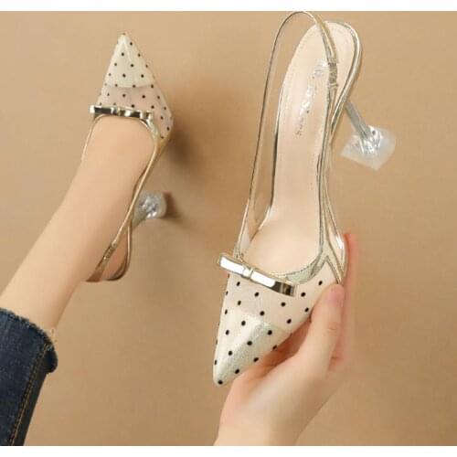 Rhinestone Sandals Fetish High Heels Sandals Women Summer Pumps Women Shoes 5cm Heels Ladies Shoes Luxury Sandals Sexy Shoes