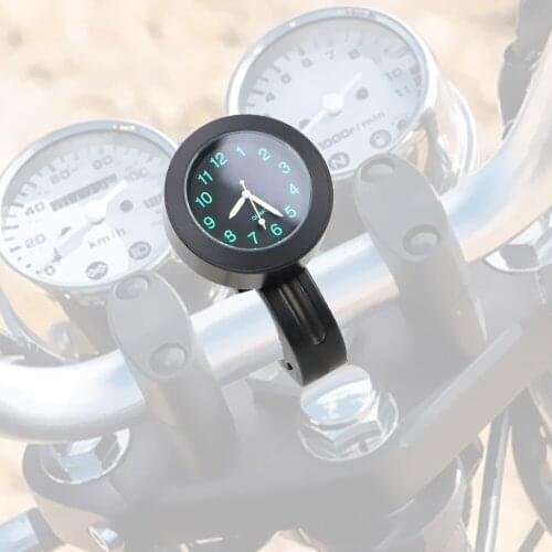 Bicycle Watch Waterproof Aluminum Black/ Silver Motorcycle Handlebar Quartz Clock