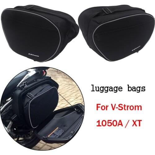 Black For SUZUKI V-Strom 1050A / XT VSTROM 1050A 1050XT Motorcycle luggage bags Expandable Inner Bags Black Trunk Inner Bags