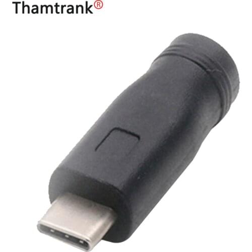 DC Type-c 5.5*2.1 female Connector to female 5521 Power Jack DC Power Conector 5.5x2.1 adapter USB Type C Converter