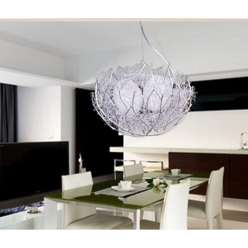Europe nordic led iron luminaria pendente e27 pendant light ring lamp led wall moon lamp dining rooom livingroom