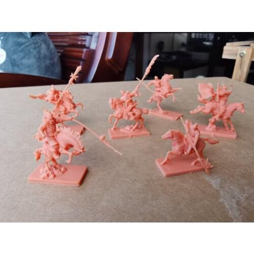 1/48 mini pvc figure model toy Three Kingdoms white model soldier infantry 12pcs/set