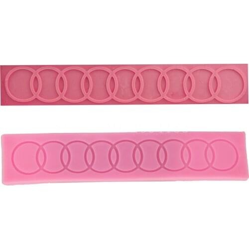 Figure Rings Lace Silicone Fondant Soap 3D Cake Mold Cupcake Jelly Candy Chocolate Decoration Baking Tool Moulds FQ1939