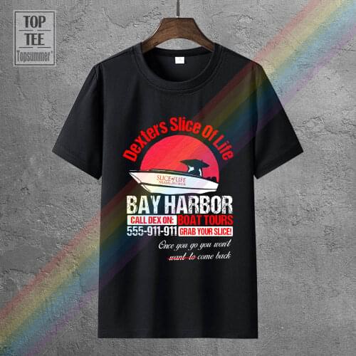 Dexter Tv Show T Shirt Bay Harbor Boat Tours Slice Of Life Dexter Shirt