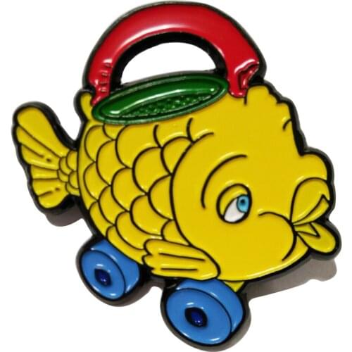 Cute animal commemorative badge promotion new painted metal badge