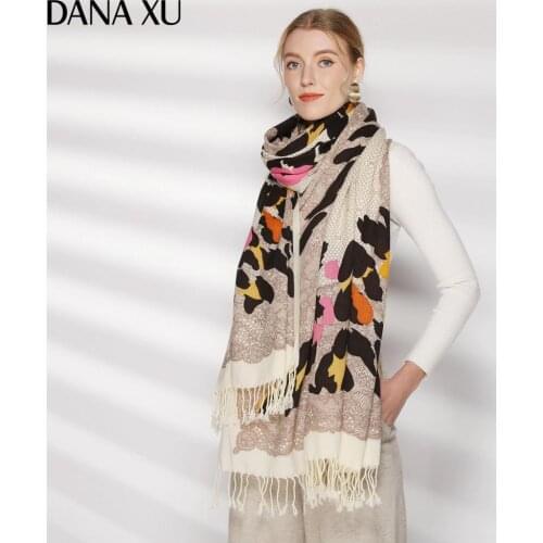 Fashion Winter Scarf For Women Scarf Cashmere Warm Plaid Pashmina Scarf Luxury Brand Blanket Wraps Female Scarves And Shawls