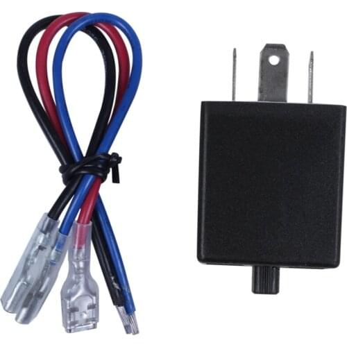 NEW-Motorcycle 3 Pin Adjustable Electronic Led Flasher Relay For Car Turn Signal Blinker Light