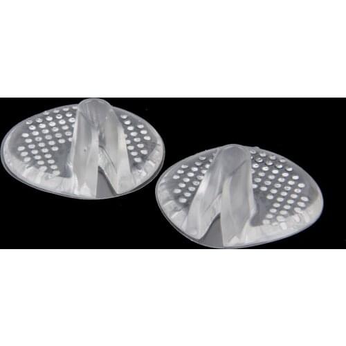 Pair of Silicone Gel Toe Guards Cushions for Flip-Flop Sandal, Clear Thong Protectors