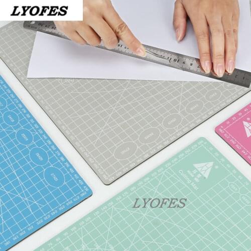 A2 A3 A4 A5Cutting Board Grid Line Self-healing Cutting Board Craft Card Multi-color Double-sided Desktop Cutting Pad