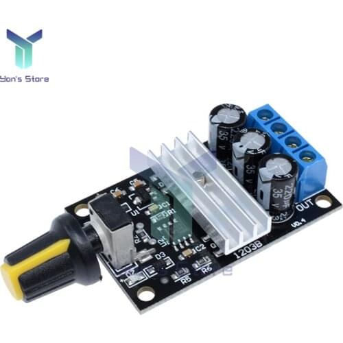 DC 6V 12V 24V 28V 80W PWM Motor Governor Speed Controller Regulator Adjustable Variable Speed Control With Potentiometer Switch