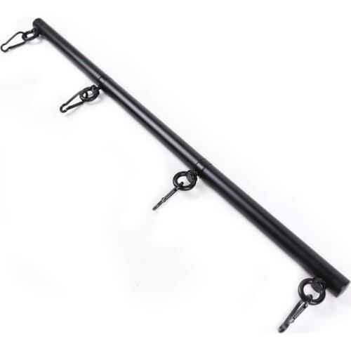 CamaTech 24" Black Metal Removable Spreader Bar For Hand Cuff & Ankle Cuff Stainless Steel DIY Pipe Accessorie Bondage Restraint