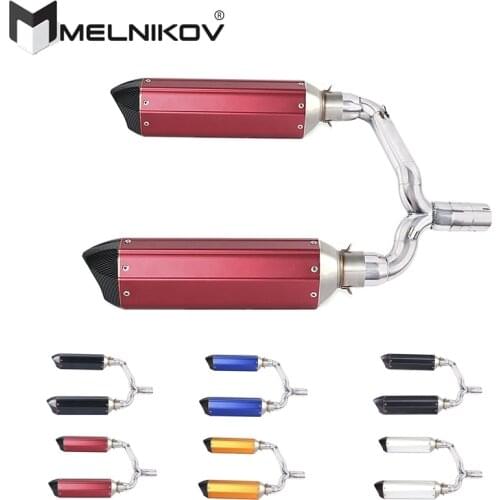 Motorcycle Full Exhaust Muffler Escape System Slip On For Suzuki GSR400 GSR600 BK400 BK600 GSR BK 400 600 Modified Pipe Exhaust
