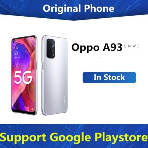 New Oppo A93 5G Android Phone SM4350 6.5" 90HZ 2400X1080 48.0MP 5000mAh Fingerprint 8GB RAM 256GB ROM Dual Sim 18W Charger