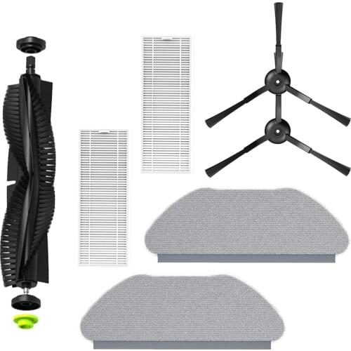 For 360 X100 MAX Robotic Vacuum Cleaner Parts Replacement Vacuum Cleaner Roller Main Brush Side Brush HEPA Filter Mop Cloth