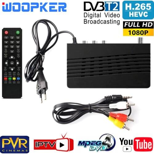 TV Tuner DVB T2 HD 1080P VGA DVB-T2 DVB-C Monitor Adapter USB2.0 Satellite Receiver H 265 Decoder for IPTV Youtube
