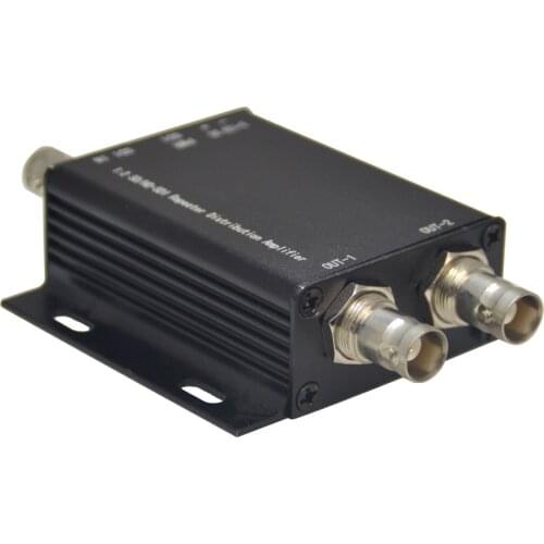 HD-SDI amplifier repeater 1in 2 out, HD-SDI 3G-SDI Video Splitter Extender Adapter Distribution up to 400M