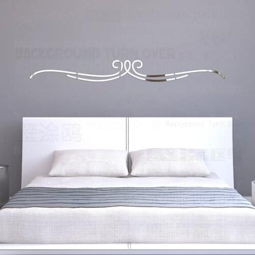 Mirror Wall Stickers Decals Walls Bedroom Sticker Decorative Decoration Childrens Home Decor Bathroom Linear Border Frame R151