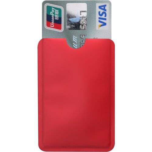 10pcs Colorful Anti Scan RFID Sleeve Protector Credit ID Card Aluminum Foil Holder Anti-Scan Card Sleeve