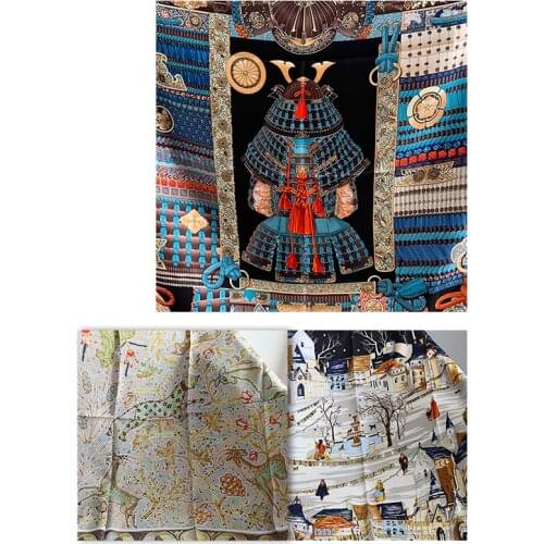 100% Natural Silk Mulberry* Scarf Silk Scarf 90*90cm Designer Silk Scarf Hand Rolled Edges foulard en soie luxe