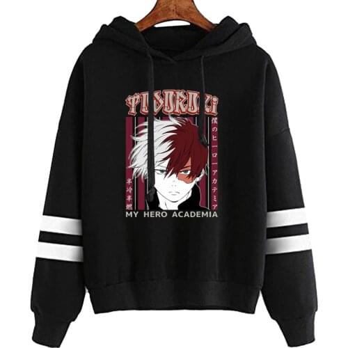 2021 Japanese Anime My Hero Academia Hooded Autumn Long Sleeves Shoto Todoroki Anime Clothes Cool Hoodies