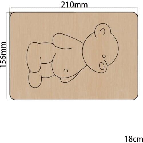2021 New Bear Cutting Dies Wooden Dies Suitable for Common Die Cutting Machines on the Market