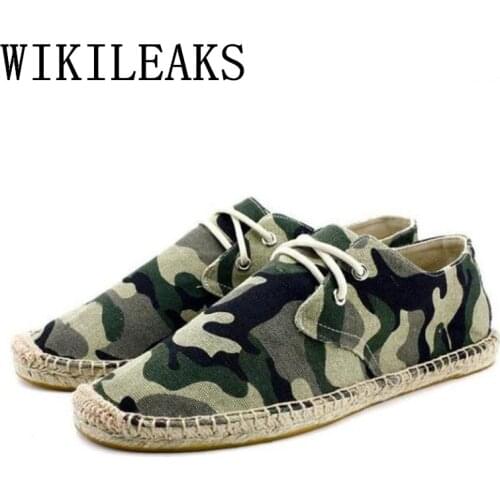 2020 Autumn Men Shoes Breathable Camouflage Canvas Shoes Fashion Flat Espadrilles High Quality Military Casual Shoes Trainers