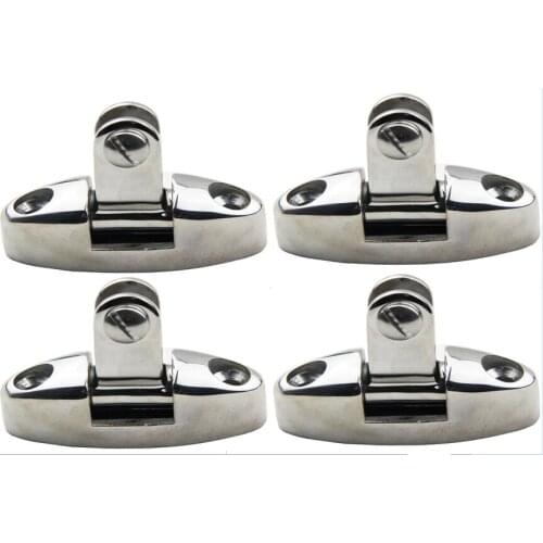 4PCS Swivel Deck Hinge 150 Degree Stainless Steel Bimini Top Marine Boat Hardware