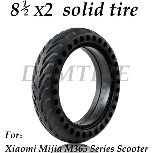 8 1/2x2 Solid Tire for Xiaomi Mijia M365 Series Electric Scooter 8.5x2 Inch Hollow Out Non Pneumatic Explosion Proof Tyre