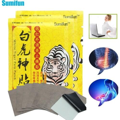 Sumifun 8Pcs Tiger Balm Orthopedic Plaster Arthritis Analgesic Joint Pain Relief Patch Back Neck Muscle Infrared Heating Patch