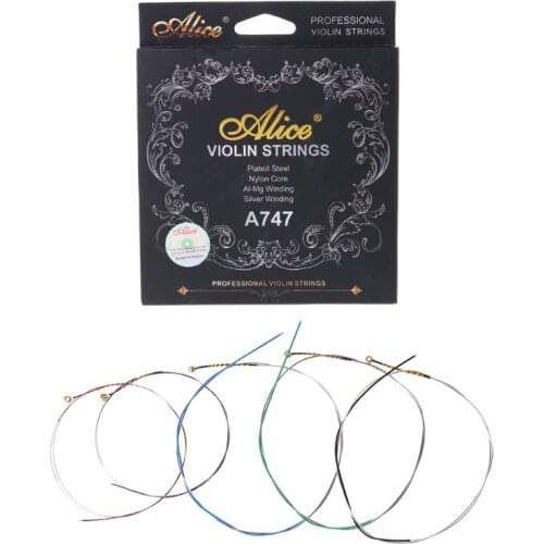 Alice A747 Violin String Nickel-plated High-carbon Steel Nylon Core Silver Wound