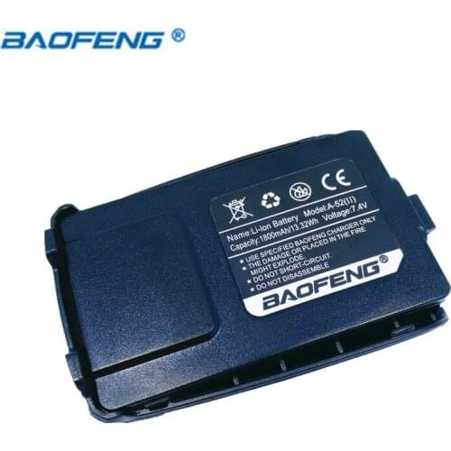 Baofeng A-52 II Walkie Talkie 1800mAh Li-ion battery For baofeng A-52II Ham portable Radio Accessories