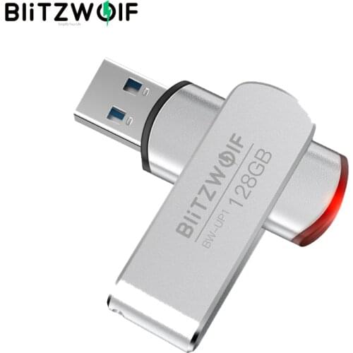 BlitzWolf BW-UP1 Aluminium Alloy 360° Rotating Cover USB 3.0 Flash Drive 16GB 32GB 64GB 128GB External Storage