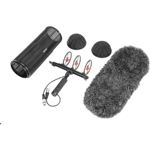 Boya By-Ws1000 Blimp Windshield & Suspension For Microphones Cage Handle Shock Absorber Wind Sweater Mic Cable