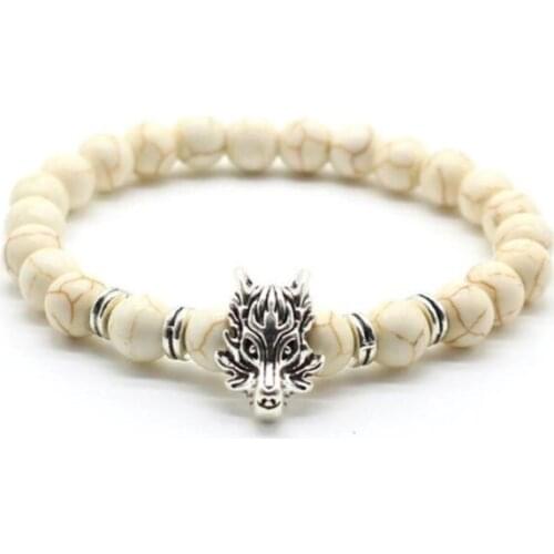 Dragon 8mm bohemian multicolor Agate beads Chakra Reiki Buddha Yoga Bracelet elastic adjustable Volcanic Stone Bangles hg3