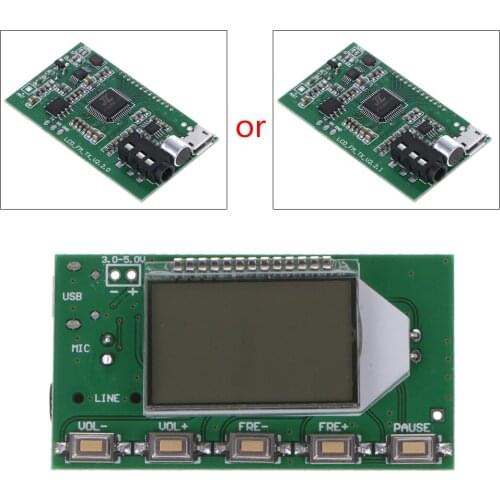 FM Transmitter Digital Module DSP PLL Wireless Stereo Microphone 87-108MHz Hot Sale