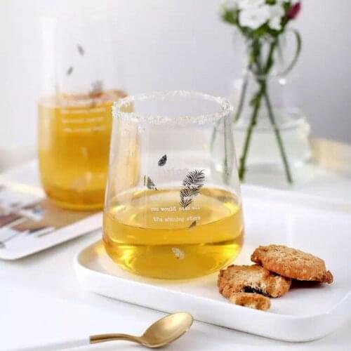 HOMIE 1 Pcs Heat-resistant Wall Glass Cup Beer cute glass cup Set Handmade Creative Beer Mug Tea glass Whiskey Glass Cups