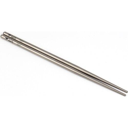 Chinese Chopsticks Picnic Tableware Titanium Hollow Round Chopsticks Outdoor Camping Picnic Hiking Traveling Ultra-light 14.5g