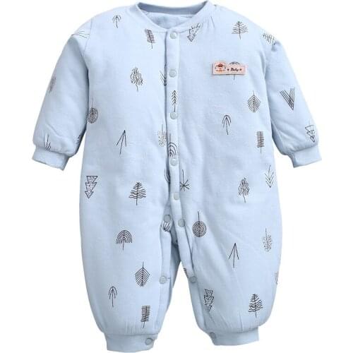 Winter Newborn Baby Romper 2021 New Thick Clothing Kids Warm Long Sleeves Cotton Jumpsuit Infant for Boys Girls Clothes 0-12M